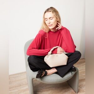 NWT Ganni Small Bou Bag - Oyster Gray